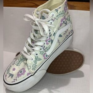 Floral High-Top Platform Vans